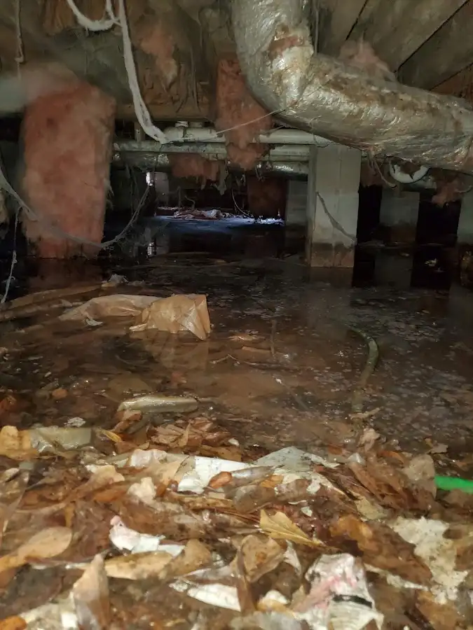 Crawl space flood assessment for Commercial Water Damage Restoration in Kronenwetter