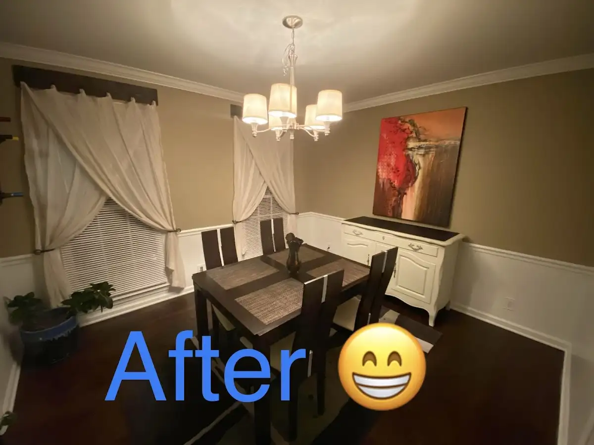 Professional dining room restoration after water damage in Kronenwetter